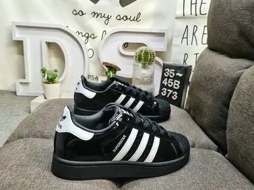 373D Adidas Three Leaf Clover Originals Superstar JH76 Shell Head Clásico versátil zapatos deportivo
