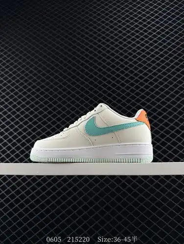 NIKE AIR FORCE 107 LX Original Último Cartón Original Creando Versión de la Fuerza Aérea de corte ba