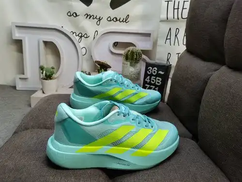771D Adidas ADIZERO EVO SL M JS4452 Comodo moderno antideslizante ligero superior baja suela gruesa 