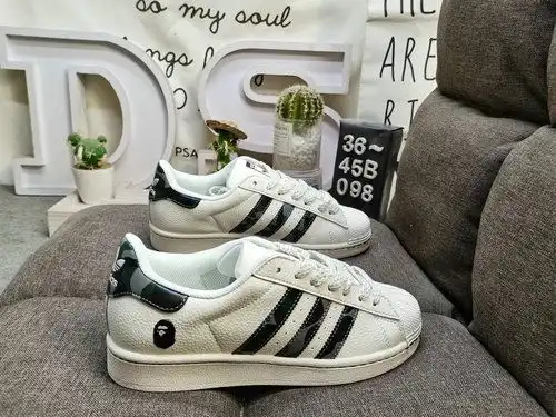 098D Adidas Three Leaf Clover Originals Superstar HS3077 Shell Head Clásico versátil zapatos deporti