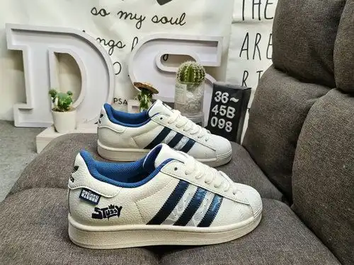 098D Adidas Three Leaf Clover Originals Superstar HS3076 Shell Head Clásico versátil zapatos deporti