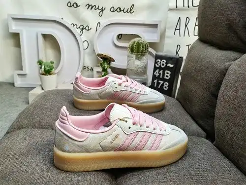 178DAdidas SAMBAE W JQ0258 genuino sistema de tamaño medio utilizando ante combinado con material su