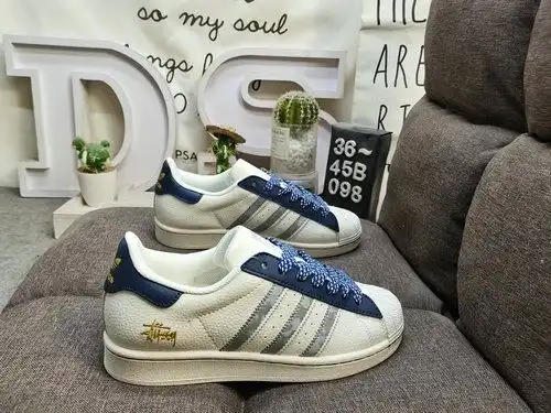 098D Adidas Three Leaf Clover Originals Superstar HS3082 Shell Head Clásico versátil zapatos deporti
