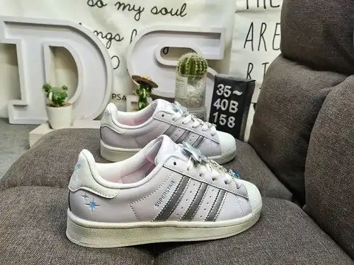 158D Adidas Three Leaf Clover Originals Superstar JQ8776 Shell Head Clásico versátil zapatos deporti
