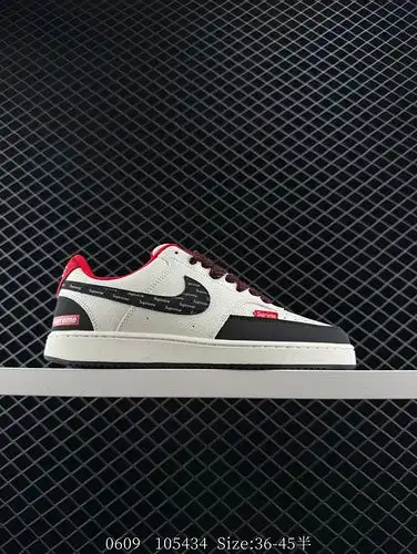 Capa superior de cuero Nike Court Vision Lo estilo del campus zapatos de tabla de baloncesto retro d