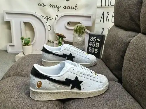 535D Adidas Originals SSTT V BAPE Superstar Shell Head Clásico versátil deportivo casual zapatos de 
