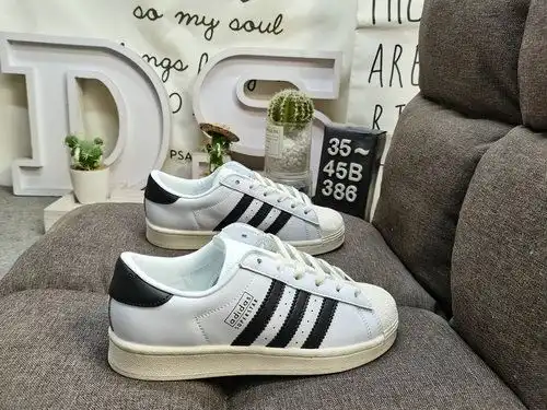 386D Adidas Three Leaf Clover Originals Superstar JI3138 Shell Head Clásico versátil de ocio zapatos