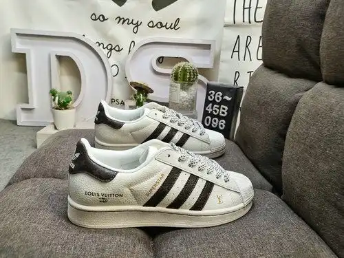096D Adidas Three Leaf Clover Originals Superstar SS63 Shell Head Clásico versátil zapatos deportivo