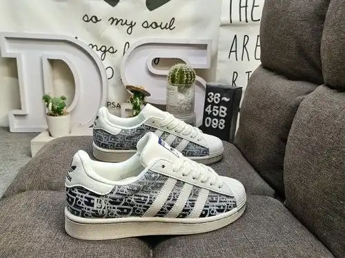 098D Adidas Three Leaf Clover Originals Superstar HS3081 Shell Head Clásico versátil zapatos deporti