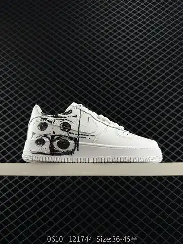 NIKE AIR FORCE 107 LX Original Último Cartón Original Creando Versión de la Fuerza Aérea de corte ba