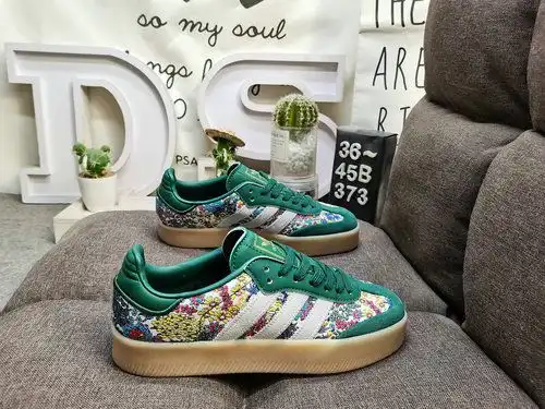 373DAdidas SAMBAE W JH7289 genuino sistema de tamaño medio utilizando ante combinado con material su