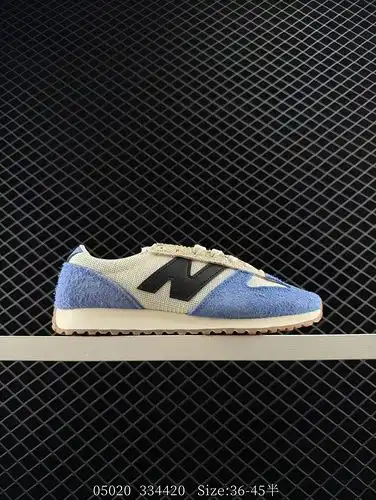 nivel de la empresa New Balance NB 471 serie tela cuero de vaca en capas cuero retro moda antidesliz