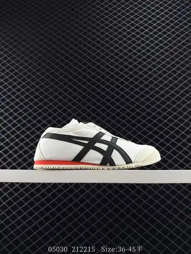 Etiqueta verdadera Onitsuka Tiger México 66 Slip on Bajo corte Verano Respirable Zapatos deportivos 