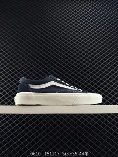Vans Vault OG Estilo 36 Azul tibetano Quan Zhilong Cabeza pequeña Azul tibetano Bajo Top Retro Vulca