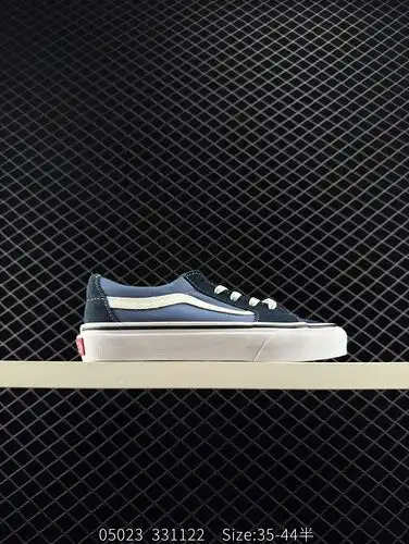 VANS SK8LOW Clásico Azul marino Bajo corte Zapatos de lienzo casuales Artesanía Vulcanización 11 Pes