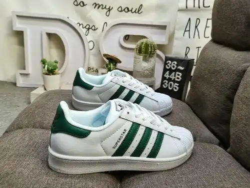 305D Adidas Clover Originals Superstar JQ4730 Cabeza de concha Classicil Versátiles Casuales Sports 