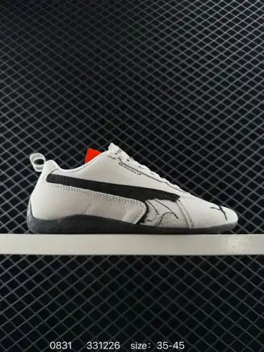 PUMA Puma x Balenciaga Speedcat Series Thin-soled shoes Cowhide suede Round toe worn low tops Lifest