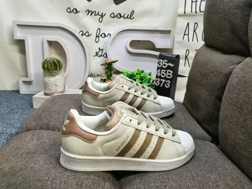 373D Adidas Clover Originals Superstar JR6988 shell head classic versatile casual sports shoes high-