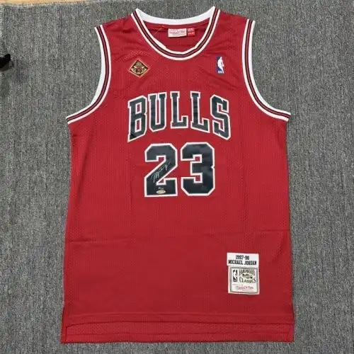 Bulls No. 23 Michael Jordan Signature Edition Retro Red