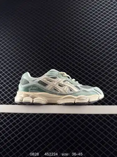Asics GEL-NYC "Ivy/Smoke Grey" mesh suede Comfortable Lightweight Wear-resistant Low-top L