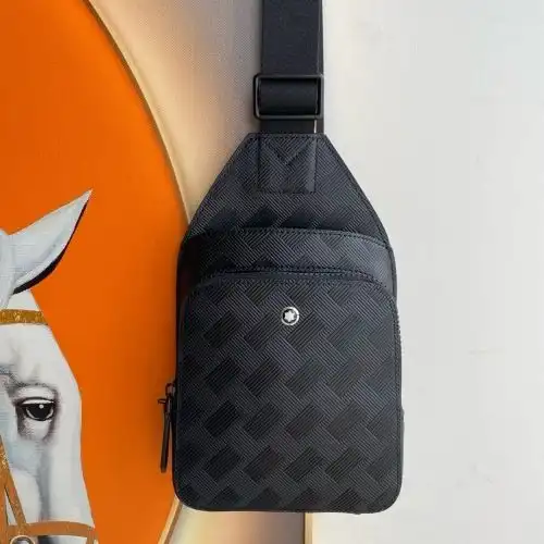 MONTBLANC breast bag Wanbaolong men's bag Wanbaolong crossbody bag uses imported original cowhide hi