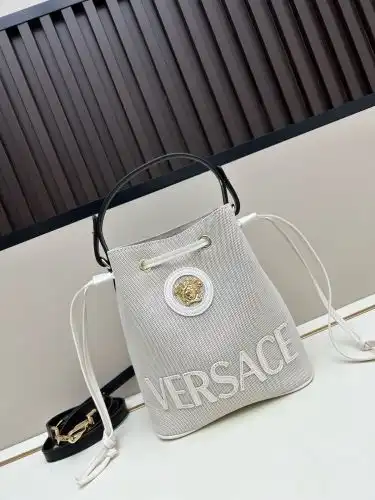 VERSACE bucket bag, Yonszhe women's bag, Yonszhe crossbody bag, using imported original cowhide, hig
