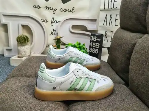 386DAdidas SAMBAE W JS34 real label half-coded #equipped with a combination of environmentally frien