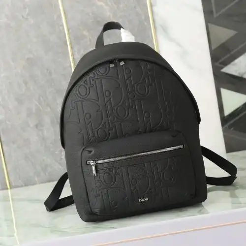 DIOR double shoulder bag Dior men's bag Dior crossbody bag uses imported top-grade original leather 