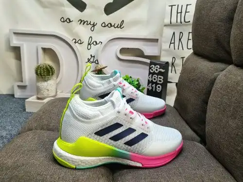 419D company-grade ✅Adidas Crazyflight Mid HP3337 shock-absorbing and anti-slip mid-top Adidas train