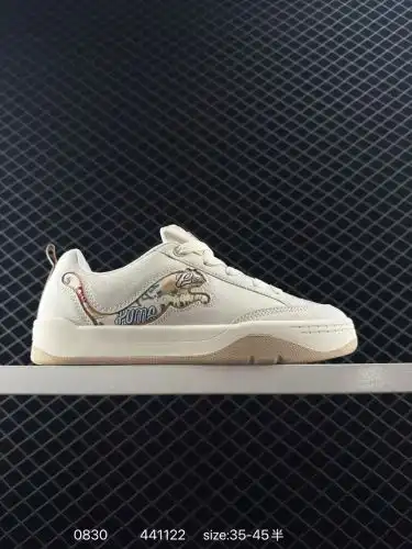 Puma (PUMA) Puma running shoes with a long-lasting retro feel, Puma Slipstream Laces low-top wear-re