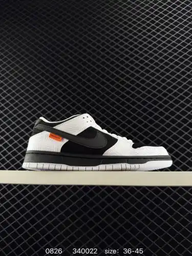 Nike Dunk SB Low Pro "Black and White" Nike SB Low Top Co-branded Black and White Shoes Ab