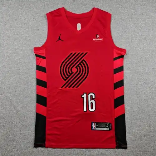 Trail Blazers No. 16 Yang Hansen Red Announcement Edition