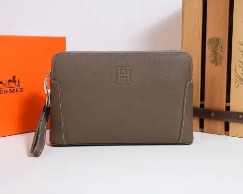 HERMES clutch bag Aimes men's bag Aimes crossbody bag is made of imported original cowhide high-end 