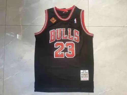 Bulls No. 23 Michael Jordan Signature Edition Retro Black