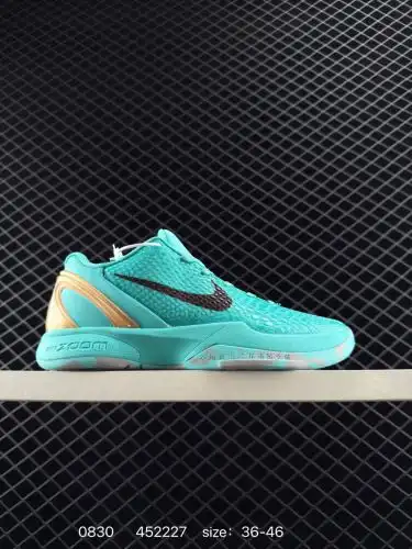 Kobe Kobe 6 Black Golden Green! Size 36-46 Full size shipment! High-end special foreign trade supply
