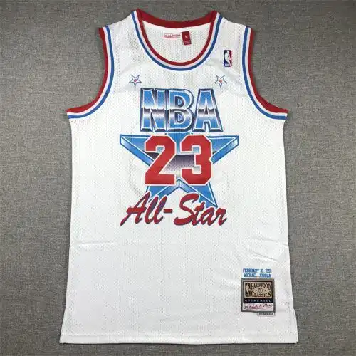 Bulls No. 23 Michael Jordan 93 All-Star Retro White