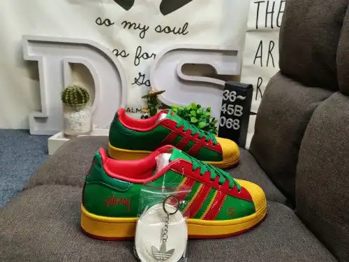 068D Adidas Clover Originals Superstar DS0027 Shell head classic versatile casual sports shoes high-