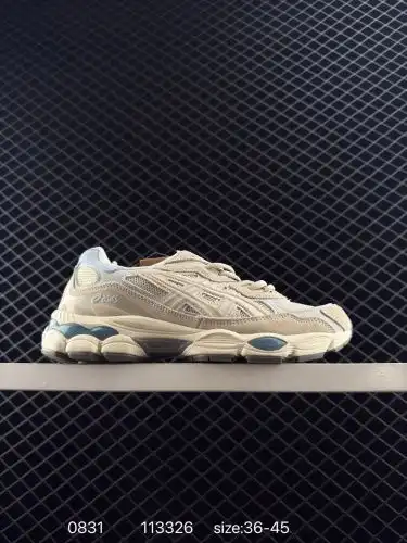 ✅ASICS/ASICS GEL-NYC breathable mesh upper with partial synthetic leather material, using the new AH