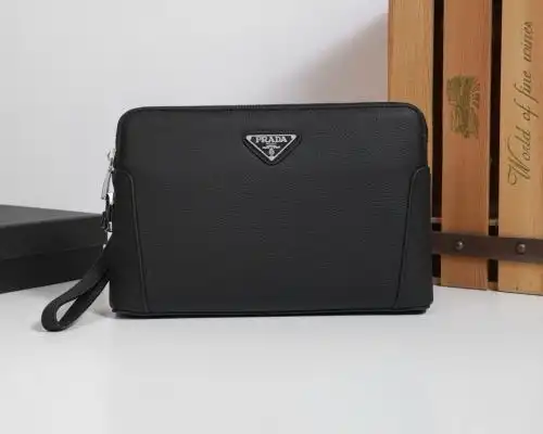 PRADA clutch prada men's bag prada crossbody bag using imported original cowhide high-end quality gi