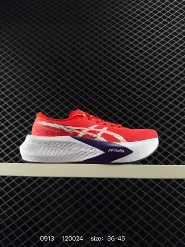 Asics MAGIC SPEED 4 stable running shoes upper adopts a double-layer jacquard mesh design to improve