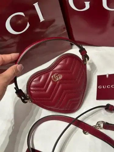 GUCCI love pericarp, ancient chubby women's bag, ancient chubby crossbody bag, imported top-grade or