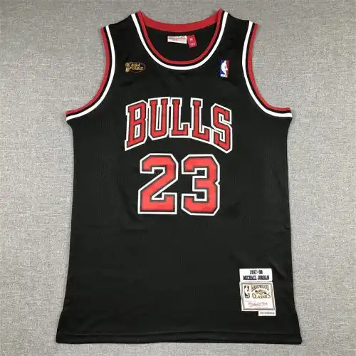 Bulls No. 23 Michael Jordan Finals Retro Black