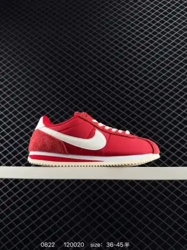 NIKE CLASSIC CORTEZ NYLON PREN New color matching classic Forrest Gump casual running shoes. The pur