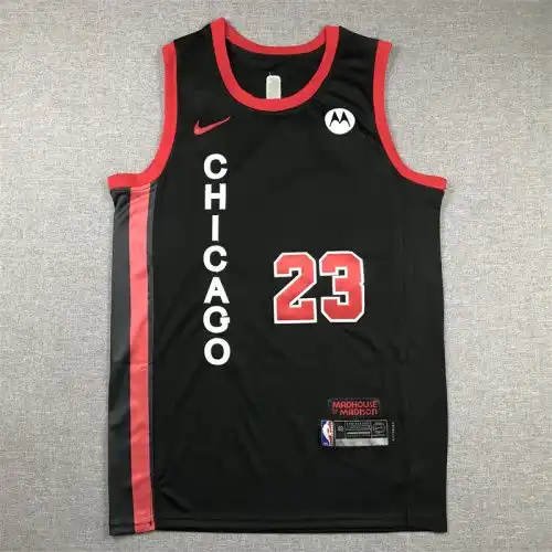 24 season Bulls No. 23 Michael Jordan City version Black