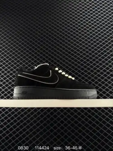 Special offer✅ Nike Air Force 1 "White and Black Hook" Air Force No. 1 low-top sports and 