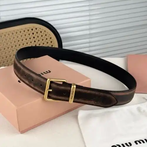 Miumiu leather belt wholesale 2025 special cabinet synchronization, slim men's leather belt wholesal