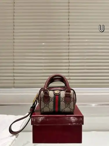 GUCCI pillow bag, ancient chubby women's bag, ancient chubby crossbody bag, imported original cowhid