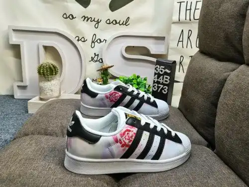 373D Adidas Clover Originals Superstar Shell Head Classic versatile casual sports shoes High-density