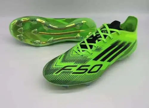 Arrival 39-45) Adidas F50 knitted FG lace-up football shoes didas F50 ELITE FG natural hard grass sp