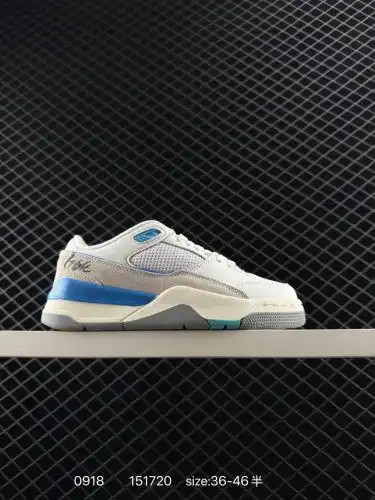 Who Decides War x Nike Jordan FLIGHT COURT ATE with anti-slip and wear-resistant low top Nike retro 